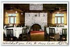 1906 coin salle à manger hôtel intérieur aménagement intérieur El Tovar Grand Canyon AZ carte postale
