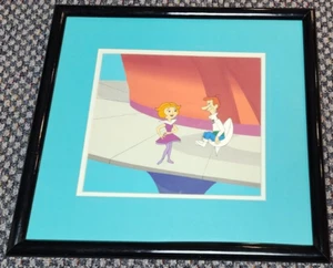 JETSONS PRODUCTION CEL OF GEORGE & JANE AÑOS 70 - FONDO ORIGINAL PINTADO A MANO - Imagen 1 de 1