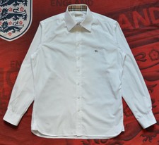 camisa blanca burberry hombre