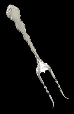 GORHAM ESTRASBURGO PLATA ESTERLINA 7" TENEDOR DE PATATA AL HORNO Foto 1 de 3