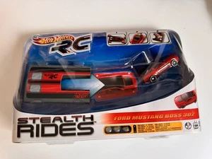Hot Wheels RC Stealth Rides Ford Mustang Boss 302 rot schwarz OVP T9554 Rarität! - Bild 1 von 7