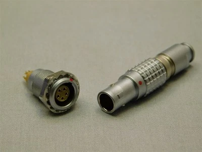LEMO FGG.0B.305.CLAD52Z 5pos Male Push-Pull Connector W/ Smiths LEMO Type Socket