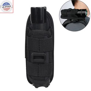 Tactical LED Flashlight Pouch Holster Holder Belt Clip OC Pepper Spray Holder