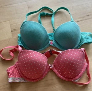 Aerie Set Of Two Full Coverage Bras In Teal Blue And Pink - Women’s 32A - Picture 1 of 6