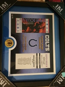 Highland Mint Colts Super Bowl NFL 24kt Gold Overlay Medallion - Picture 1 of 5