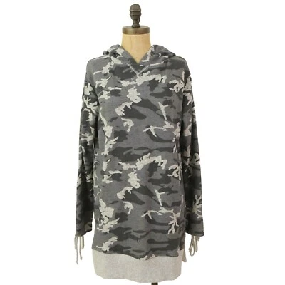 Vestido Sudadera con Capucha Algodón On Bindi XS Mangas Con Cordones Gris Camuflaje Nuevo con Etiquetas B33 Foto 1 de 4