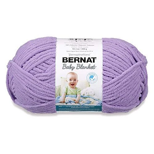 220yd Bernat Baby Blanket Polyester Yarn Skein for Hobby Knitting Crochet Lilac