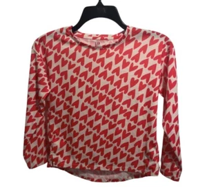 GAP Kids Girls Heart Long Sleeve Pajama Top Size 8 - Picture 1 of 3