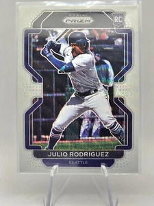 2022 Panini Prizm White Wave Julio Rodriguez Rookie Card SSP - Bild 1 von 2