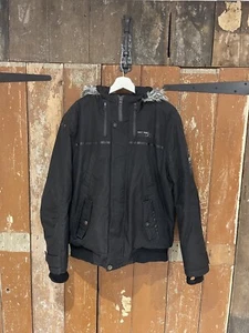 Point Zero Canadian Collection Hooded Coat Black Men's Size Medium - Picture 1 of 24