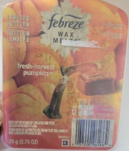 Febreze Wax Melts Fresh-Harvest Pumpkin 6 Count Wax Cubes 2.75 Oz New - Picture 1 of 4
