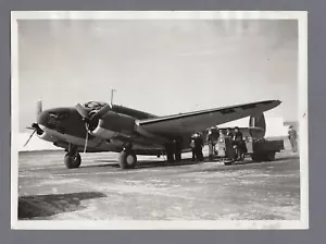 LOCKHEED VENTURA B-34 RAF TRANSATLANTIC TERMINAL ORIGINAL WW2 PRESS PHOTO CENSOR - Picture 1 of 2