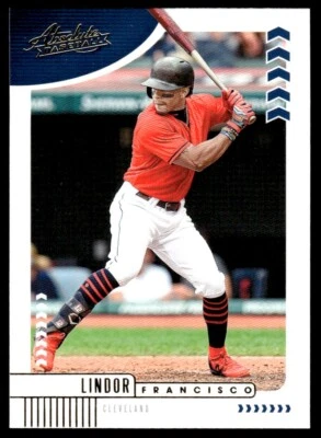 2020 Panini Absolute Francisco Lindor Cleveland Indians #96 - Image 1 of 2