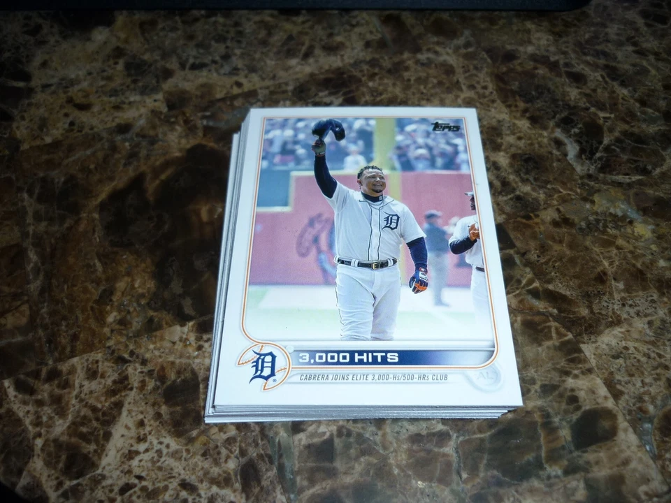 2022 Topps Update Series Miguel Cabrera 3000 Hits (23) Card Lot #US183 Tigers - Image 1 of 1