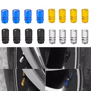 4PCS/Set Car Tire Wheel Rims Stem Air Valve Caps Tyre Cover Aluminum Accessories - Picture 1 of 12