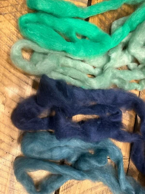 Lana MOHAIR itinerante, mohair adulto joven, lana giratoria 4 oz, teñida itinerante Foto 1 de 4