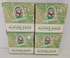 Lote 4 Barras de Jabón Natural Dr. Squatch Hombre 5oz Salvia Alpina - Imagen 1 de 2