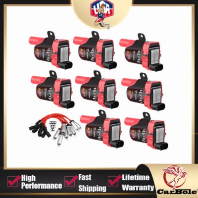8 D585 UF262 For 2005 Chevrolet Silverado 1500 LS 5.3L Ignition Coils&Plug Packs - Image 1 of 4