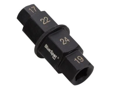 BLUESPOT TOOLS Motorcycle Front Rear Wheel Axle Spindle Tool Hex Key Socket 17 19 22 24mm