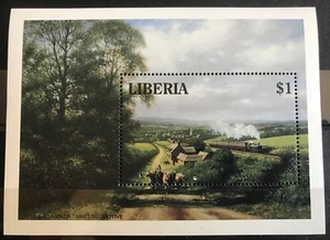 Liberia - Trains / Locomotives  on S/S with stamp  -  MNH**- C10 - Picture 1 of 1