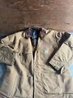 Vintage Carhartt C01 Blanket Lined Chore Jacket Union Made Sz 46 Made in USA