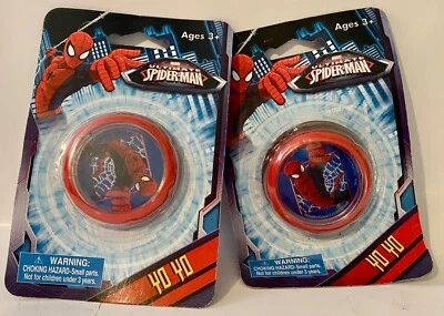 MARVEL ULTIMATE SPIDER-MAN YO YO NUEVO EN EMBALAJE ORIGINAL - ¡Lote de 2! Foto 1 de 4