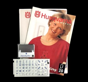 Carta disegni ricamo taglio #20 per Husqvarna Viking Rose #1+ Orchedia Iris - Foto 1 di 11