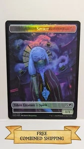 Ficha de doble cara Spirit (002) Treasure (017) Kamigawa: Neon Dynasty Foil - Imagen 1 de 3