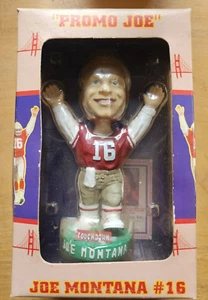 Joe Montana Bobble Dreams Promo Joe Bobblehead Numbered Card #0398/3000 w Box - Picture 1 of 8