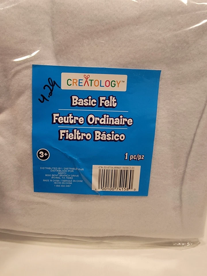 Creatology Fieltro Básico Blanco 36"x36" NUEVO en Paquete 429 Foto 1 de 1
