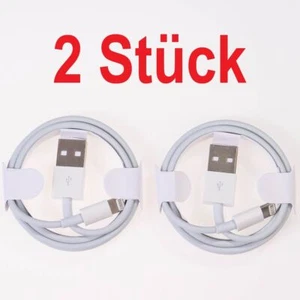 2 Piezas Cable de Carga para iPhone 7 8 X XR XS 11 12 13 14 Pro Max iPad para Apple 1m - Imagen 1 de 9