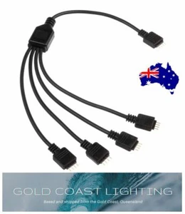 RGB PC Fan Splitter Cable 2,3,4 way splitter 4pin PC lighting - Picture 1 of 8