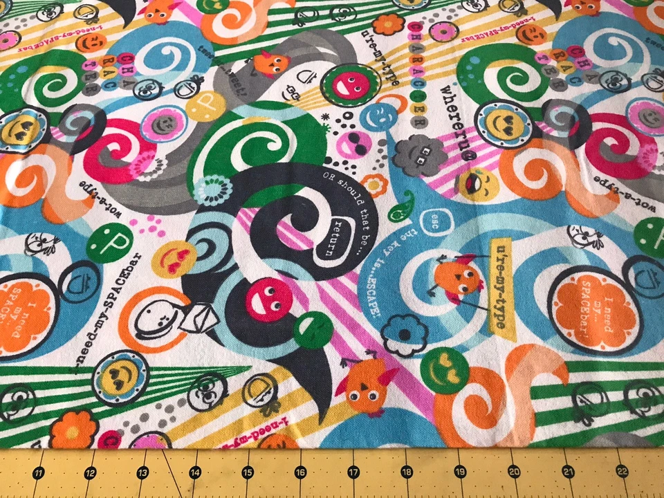 Tela de franela de texto divertido vendido por yarda #1338 Foto 1 de 1