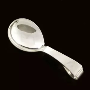 Georg Jensen Silver Baby Spoon, Curved - Pyramid/ Pyramide - Picture 1 of 1