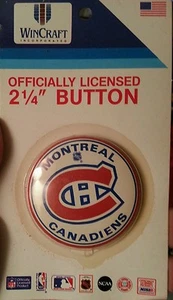 Vintage/Classic 1X WinCraft 2.25" button/pin MONTREAL CANADIENS  - Picture 1 of 2