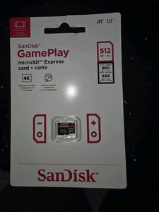 Nintendo Switch 2 - SanDisk 512GB Micro SD Express Fastest Card For Gameplay - Picture 1 of 2