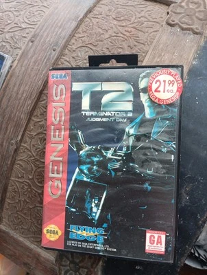 Terminator 2 T2: Judgment Day, Sega Genesis, no manuel , Authentic! - Image 1 of 3