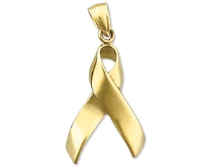 Colgante Cinta Conciencia 3D Oro 14K - Imagen 1 de 6