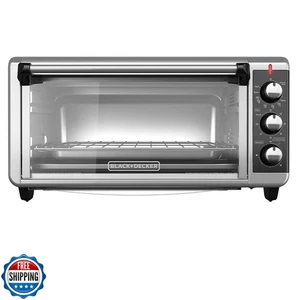 BLACK+DECKER 8-Slice Extra Wide Convection Toaster Oven, Fits 9"x13" Oven Pan - Picture 1 of 5