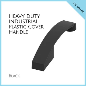 HEAVY DUTY INDUSTRIAL Plastic Cover Handle Pull Cabinet Black 286 Mesan - Picture 1 of 3