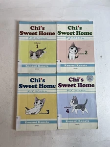 Chi's Sweet Home, Manga Book Lot Volumes 1-4 (English, 2010 Vertical) Ex-Library - Picture 1 of 10