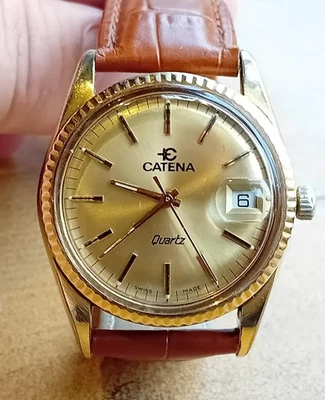 KATENA QUARTZ GOLD PLATED MEN'S 35MM - Image 1 of 4