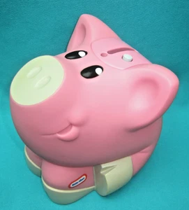 LITTLE TIKES PINK SITTING PIGGY BANK WITH WORKING SOUNDS--L-25 - Picture 1 of 5