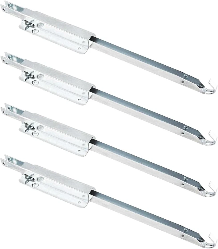 Soportes de mesa de hoja caída de metal 4PK, herrajes deslizantes para cocina plegable y comedor Foto 1 de 4