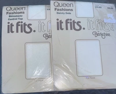 (2) CALÇA QUEEN FASHIONS SHIMMERS BERKSHIRE 3X-4X MARFIM SERVE - Imagem 1 de 2