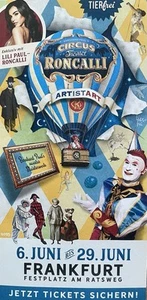 Circus Roncalli FLYER/PROSPEKT Frankfurt am Main 2025 - Bild 1 von 4