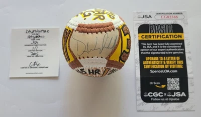 HOF Dave Winfield Signed Carter X 1/1 Hand Painted Baseball JSA COA Padres - Image 1 of 4