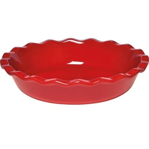 Plato de pastel de cerámica Emile Henry hecho en Francia HR de 9 pulgadas - Imagen 1 de 8