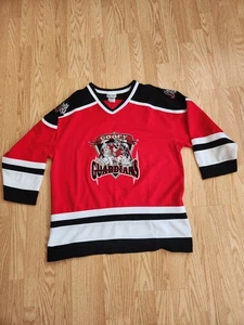 Camiseta deportiva de hockey bordada vintage de Goofy Guardians #32 de Disney para hombre M ¡¡NUEVA!!! - Imagen 1 de 9