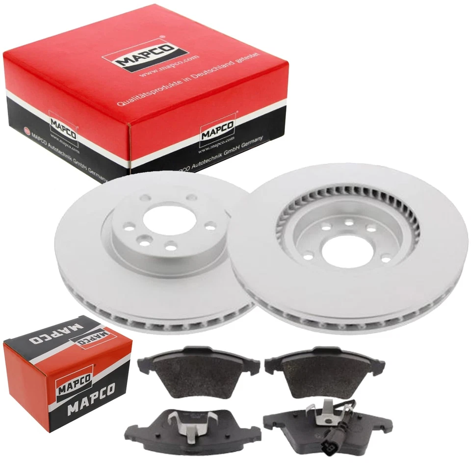 MAPCO Dischi Freno 333mm + Pastiglie Anteriori Adatto A per VW Multivan Vans 4 - Immagine 1 di 2